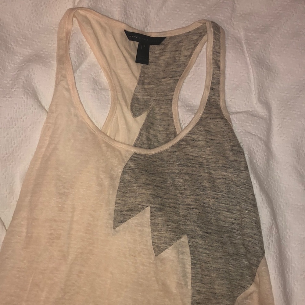 Marc by Marc Jacobs linen racerback tank
